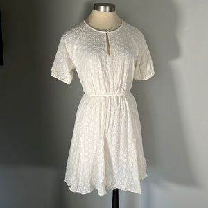 Madewell Eyelet Tassel Mini Dress Sz 4